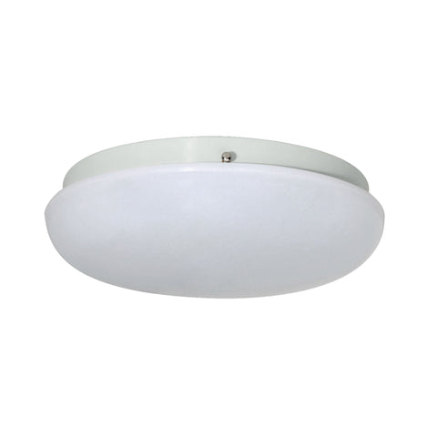 Essentials 1-Light Flush Mount in White Ceiling Thomas Lighting 