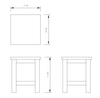 10"x10" Square Wooden Bench/Stool Multi-Purpose Accessory Accessories Alfi 