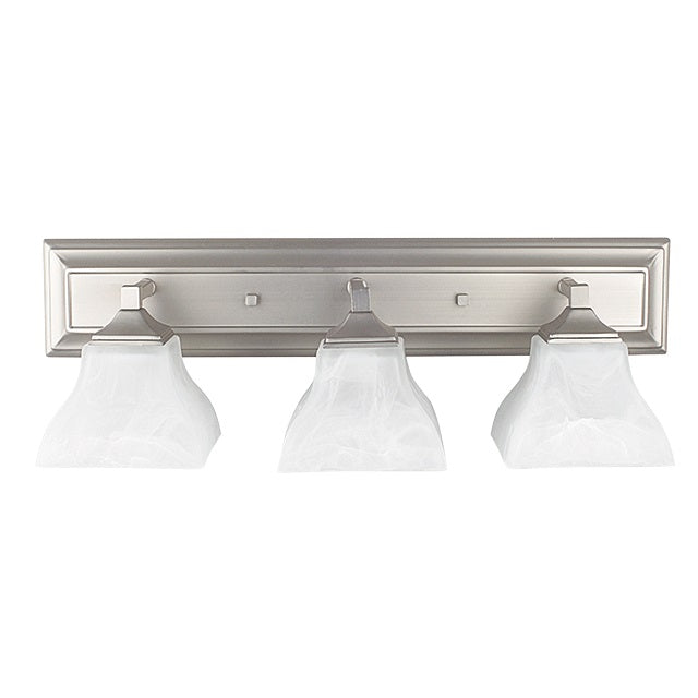 Three Light Vanity - Bright Satin Nickel