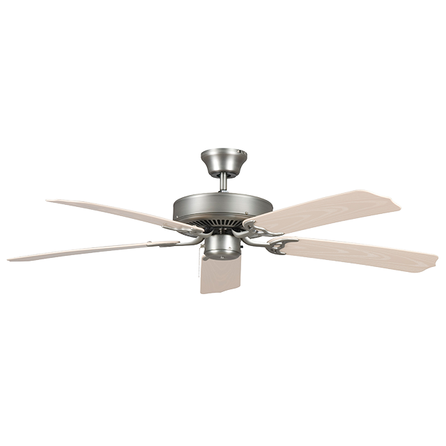 52 In Porch 5 Blade Fan - Satin Nickel