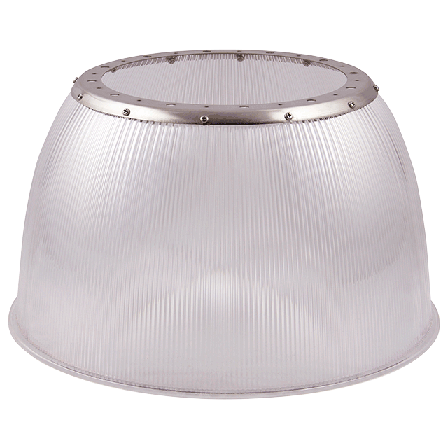Pc Lampshade 100 Deg - Clear/Ribbed
