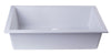 White 30" Undermount Single Bowl Granite Composite Kitchen Sink Sink Alfi 