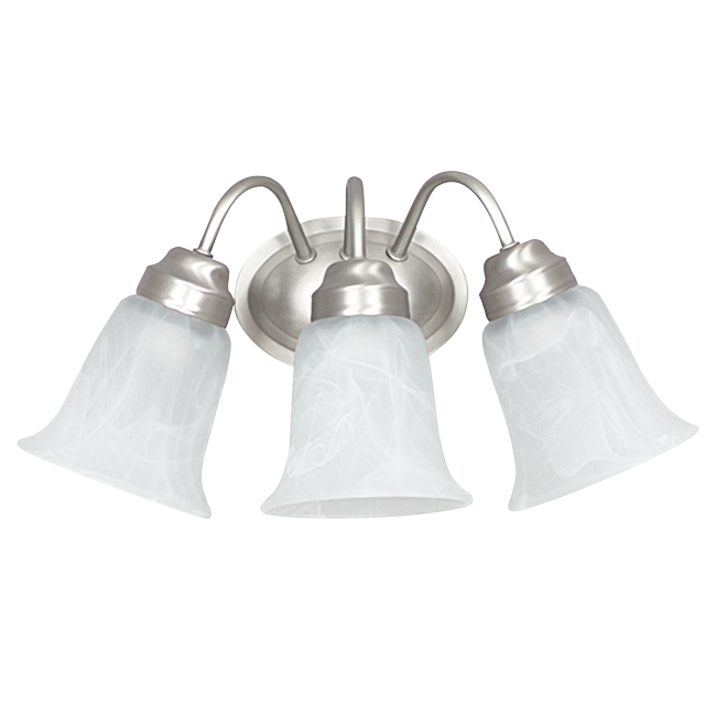 Three Light Wall Sconce - Satin Nickel