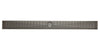 32" Modern Stainless Steel Linear Shower Drain with Groove Lines Hardware Alfi 