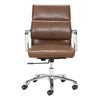 Ithaca Office Chair Vintage Brown Furniture Zuo 