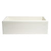 Biscuit 33" x 18" Reversible Fluted / Smooth Fireclay Farm Sink