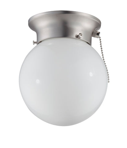 Ceiling Mount With Pullchain - Satin Nickel