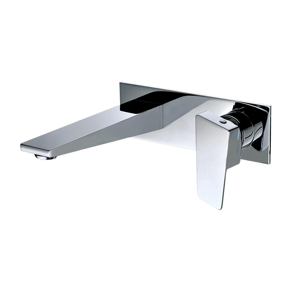 Polished Chrome Wall Mounted Bathroom Faucet Faucets Alfi 