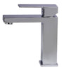 Polished Chrome Square Single Lever Bathroom Faucet Faucets Alfi 