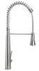 Solid Stainless Steel Commercial Spring Kitchen Faucet with Pull Down Shower Spray Faucets Alfi 