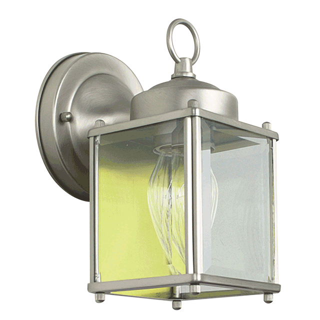 One Light Lantern - Satin Nickel