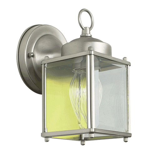 One Light Lantern - Satin Nickel