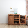 Linea Bar Cabinet Walnut Furniture Zuo 