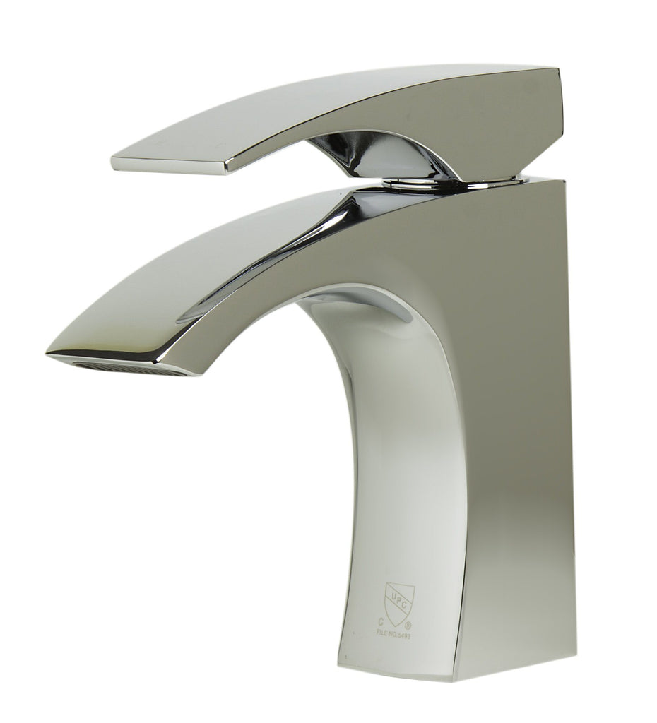 Polished Chrome Single Lever Bathroom Faucet Faucets Alfi 