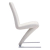 Herron Dining Chair White Set of 2 Furniture Zuo 