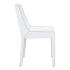 Fashion Dining Chair White Set of 2 Furniture Zuo 