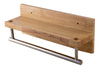 16" Wooden Shelf with Chrome Towel Bar Bathroom Accessory Hardware Alfi 