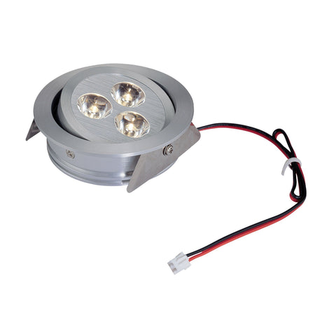 Tiro3 3"w Directional LED Recessed Downlight - Brushed Aluminum Wall Elk Lighting Default Value 