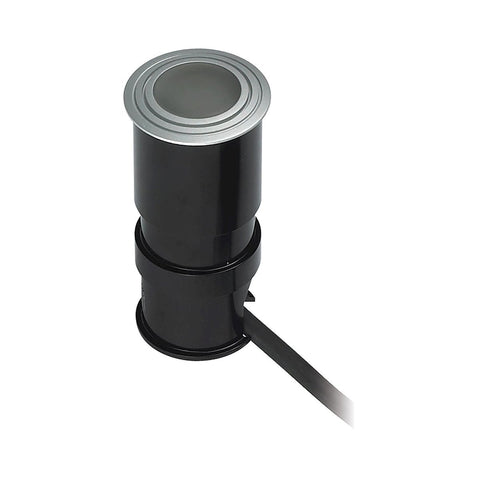 Wet Spot LED Button Light In Metallic Grey With Frosted Lens Recessed Elk Lighting 