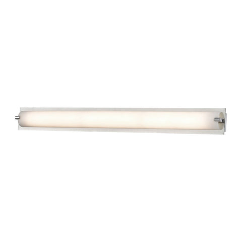 Piper 1 Light Vanity In Chrome With Frosted Glass - Medium Wall Elk Lighting 