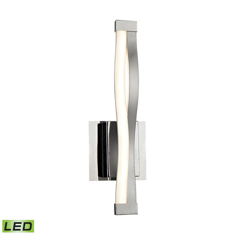 Twist 6 Watt LED Wall Sconce In Aluminum And Chrome Wall Sconce Elk Lighting 