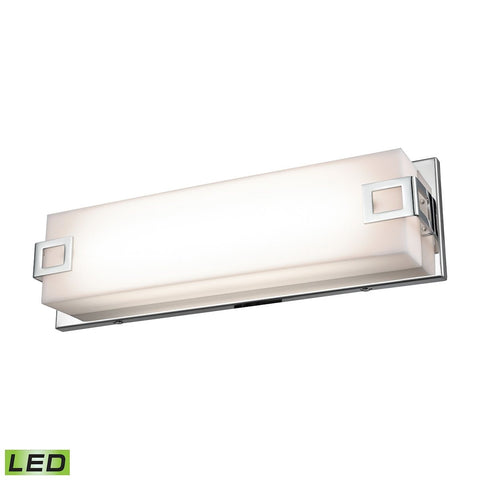 Prospect 15-Inch Linear Vanity In Chrome With Acrylic Diffuse Wall Elk Lighting 