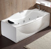 6 ft Right Drain Acrylic White Whirlpool Bathtub w Fixtures Bathtub Alfi 