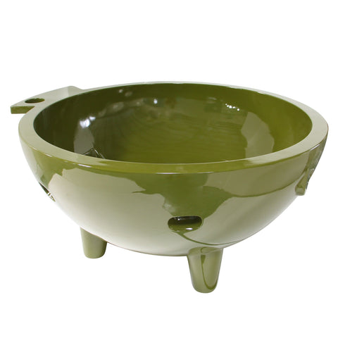Green FireHotTub The Round Fire Burning Portable Outdoor Hot Bath Tub
