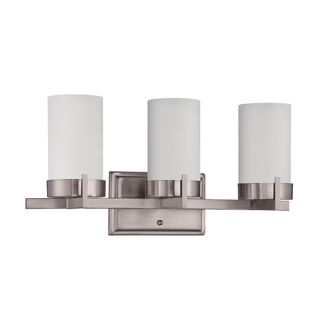 Three Light Vanity - Bright Satin Nickel