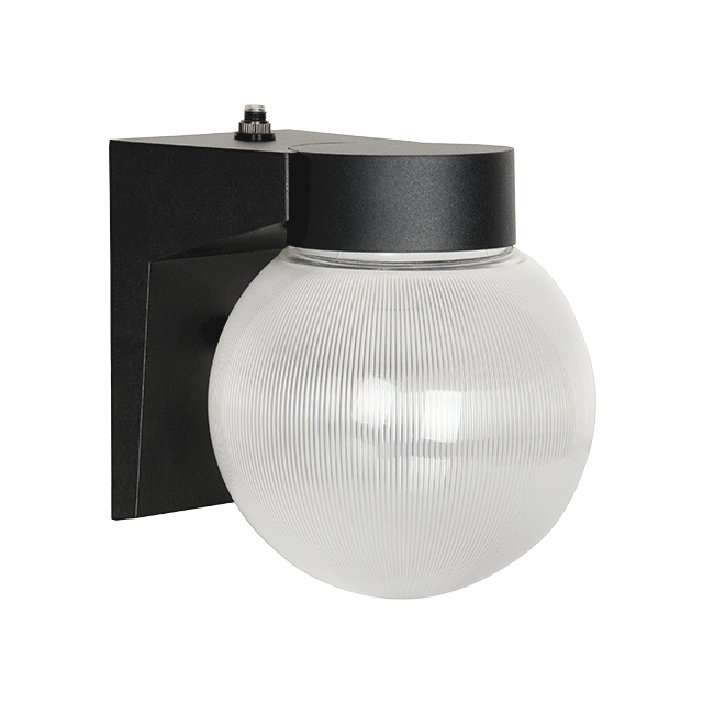 LED Porch Fixture With Photocell - Black