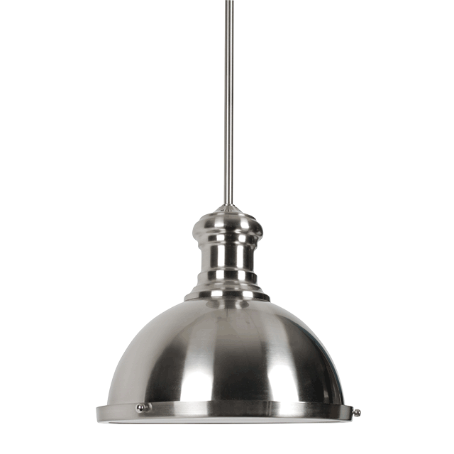 Dining Metal Pendant - Bright Satin Nickel