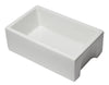 30 inch White Reversible Smooth / Fluted Single Bowl Fireclay Farm Sink Sink Alfi 