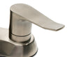 Brushed Nickel Two-Handle 4'' Centerset Bathroom Faucet