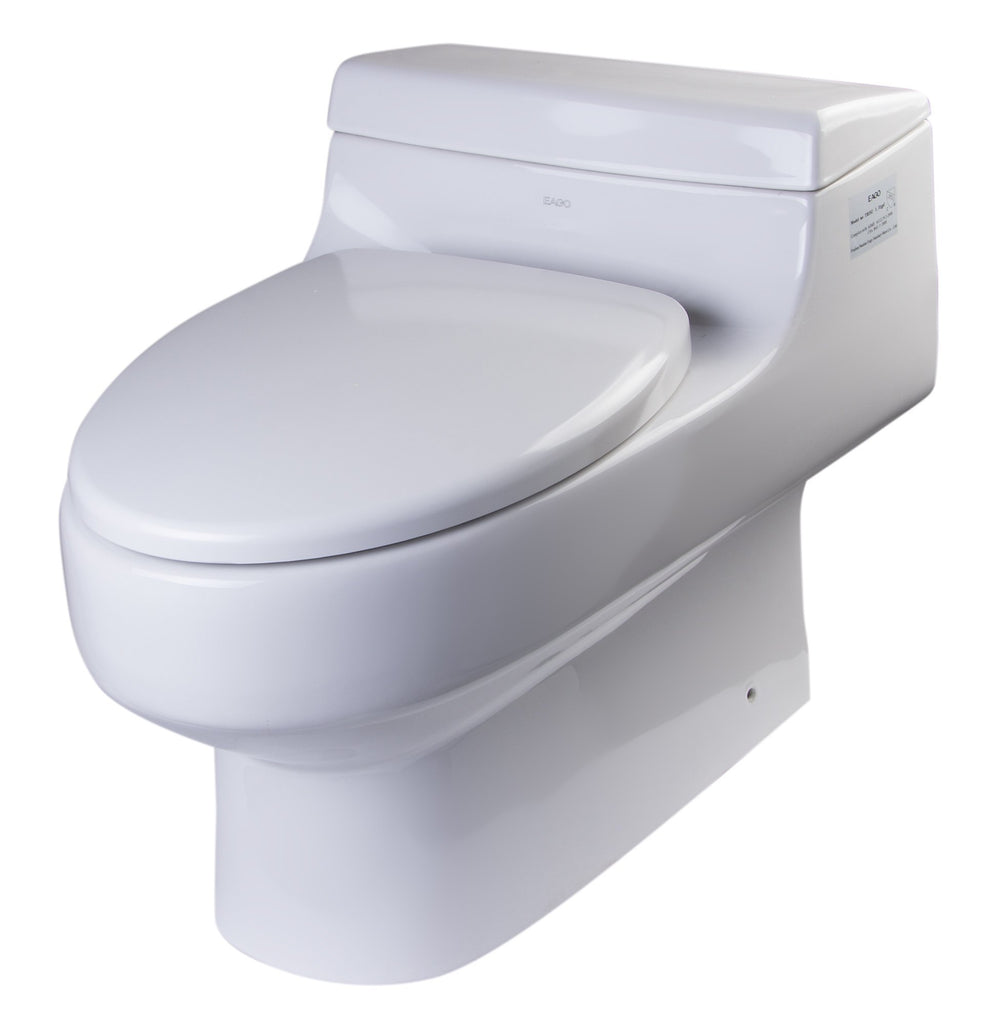 One Piece Single Flush Eco-Friendly Ceramic Toilet Toilet Alfi 