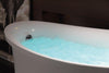 6 ft White Free Standing Air Bubble Bathtub Bathtub Alfi 