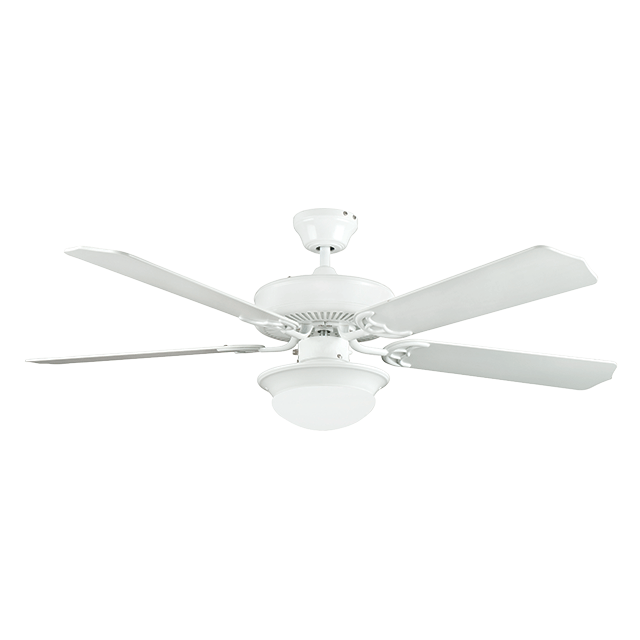 52 In LED Heritage Fusion 5 Blade Fan - White