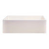 White 36" Smooth Apron Single Bowl Fireclay Farm Sink