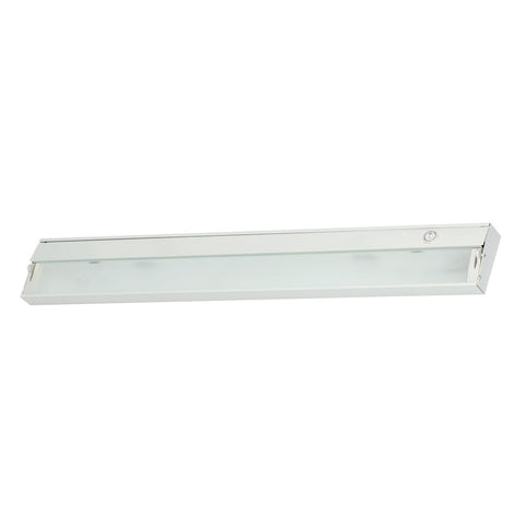 ZeeLine 4 Lamp Xenon Cabinet Light In White With Diffused Glass Under Cabinet Elk Lighting 