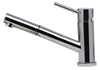 Solid Polished Stainless Steel Pull Out Single Hole Kitchen Faucet Faucets Alfi 