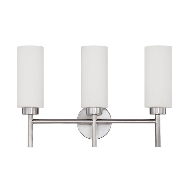 Three Light Vanity - Bright Satin Nickel